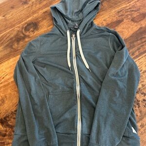 Vuori Green Zip Up Jacket Full Zip Style